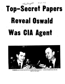 Top Secret Papers Reveal Oswald Was CIA Agent