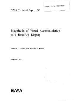 Magnitude of Visual Accommodation to a Head