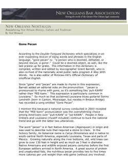 Gone Pecan - New Orleans Bar Association