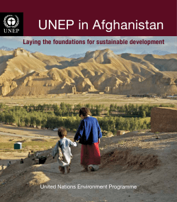 UNEP in Afghanistan - Disasters and Conflicts | Disasters and