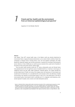 Friend and foe: health and the environment from an historical