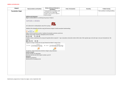Calculation Policy 2016-Addiditon and Subtraction
