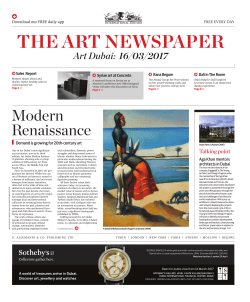 THE ART NEWSPAPER Art Dubai