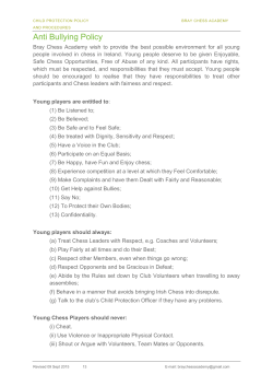 Anti Bullying Policy