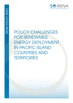 Pacific Island Countries and Territories: Policy Challenges