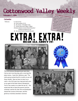 Feb 1, 2016 - Cottonwood Valley Charter School