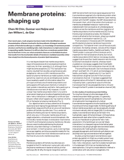Membrane proteins