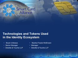 Technologies and Tokens Used in the Identity Ecosystem