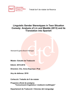 Linguistic Gender Stereotypes in Teen Situation - e