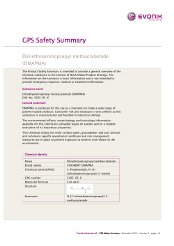 Dimethylaminopropyl methacrylamide (DMAPMA)