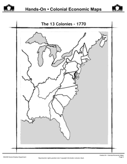 Hands-On • Colonial Economic Maps