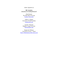 Online Appendix - The University of Chicago Booth School of Business