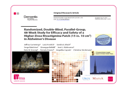 Main inclusion criteria