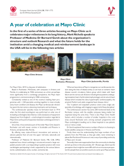 A year of celebration at Mayo Clinic