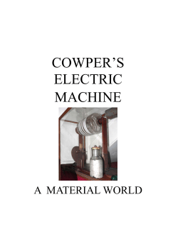 Cowper`s Electric Machine - Cowper and Newton Museum