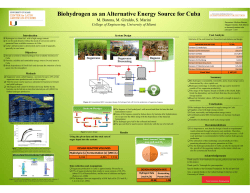 Biohydrogen as an Alternative Energy Source for Cuba