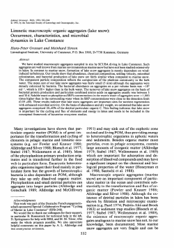 GROSSART, HANS-PETER, AND MEINHARD SIMON. Limnetic