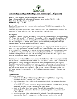 Part-time Spanish Teacher Position