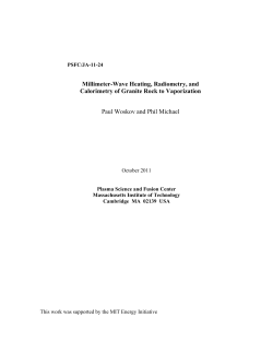 Millimeter-Wave Heating, Radiometry, and Calorimetry of Granite