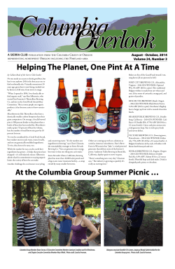 Helping The Planet, One Pint At A Time At the Columbia Group