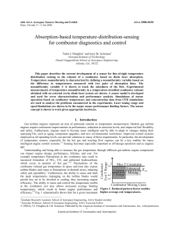 Absorption-based temperature-distribution-sensing