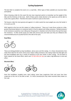 Bike And Equipment List