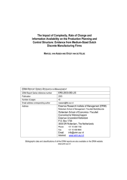 The Impact of Complexity, Rate of Change and Information