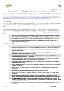 Science Sleuths: Properties Matter