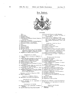 15 GEO V 1924 No 13 Births and Deaths Registration