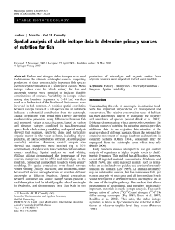Spatial analysis of stable isotope data to determine