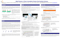 Metal Polymers, A Glue to Immobilise Proteins Onto