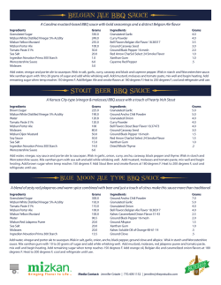 Belgian Ale BBQ Sauce Stout Beer BBQ Sauce