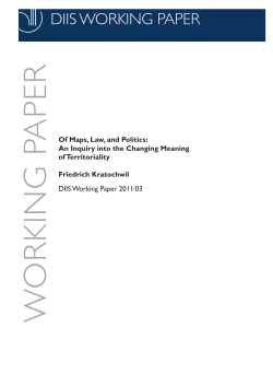 Of Maps, Law, and Politics: An Inquiry into the Changing Meaning of