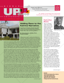 Adding Race to the Katrina Narrative