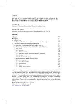 extended family and kinship networks