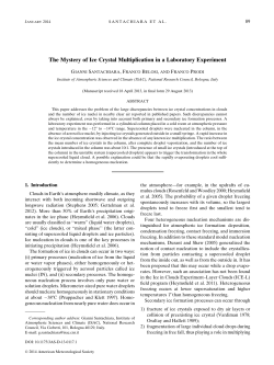 high numbers of ice crystals for scant reasons