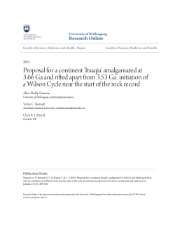 Proposal for a continent `Itsaqia` amalgamated at 3.66 Ga and rifted