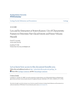 Lava and Ice Interaction at Stratovolcanoes: Use of