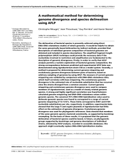 A mathematical method for determining genome divergence and