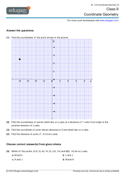 Class 9 Coordinate Geometry