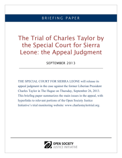 the Appeal Judgment - Open Society Foundations