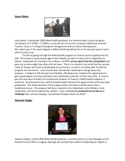 students of the Allied Health Program