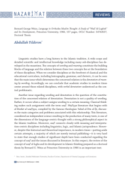 Full Text  - Nazariyat Journal for the History of Islamic