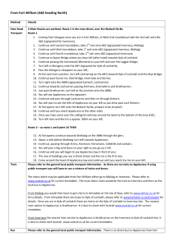 From Fort William (A82 heading North)