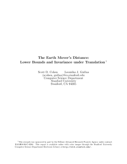 The Earth Mover`s Distance: Lower Bounds and Invariance under
