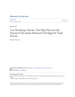 Can You Keep a Secret--You May Discover the Answer Is Yes under