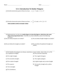 4.3.1: Introduction To Similar Polygons