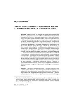 Out of the Historical Darkness: A Methodological Approach to