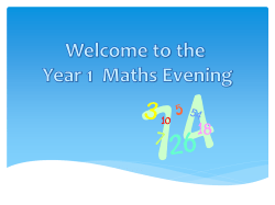 Maths for parents 2016 Presentation PDF File
