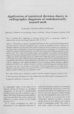 Application of statistical decision theory to radiographic diagnosis of